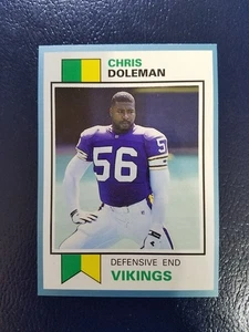 Chris Doleman Minnesota Vikings Pocket Price Guide #15 Blue Border Oddball - Picture 1 of 2