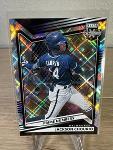 2022 Panini Elite Extra Baseball Jackson Chourio Prime Numbers (A) 042/165 RC - Picture 1 of 3