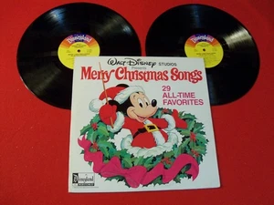 DISNEY'S HOLIDAY DOUBLE LP "MERRY CHRISTMAS SONGS" ON CLASSIC VINTAGE VINYL! - Picture 1 of 8