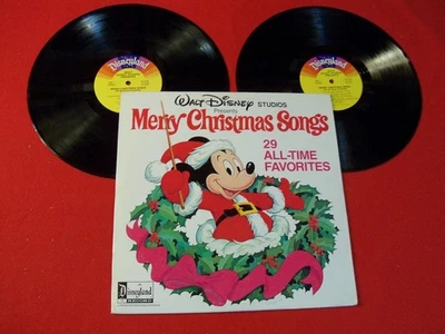 DISNEY'S HOLIDAY DOUBLE LP "MERRY CHRISTMAS SONGS" ON CLASSIC VINTAGE VINYL! - Image 1 of 4