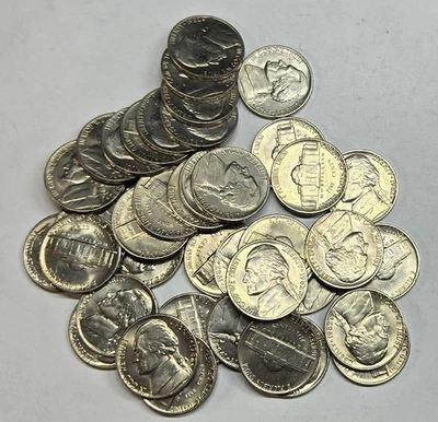 1982 D Jefferson Nickel Roll BU Brilliant Uncirculated Coins 40 coins #A-282 - Image 1 of 4