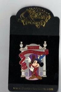 OLD LE 500 Disney Auctions P.I.N.S. Sorcerer Mickey Mouse Studio of Sorcery - Imagen 1 de 1