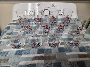 Vintage Cumberland Brambleberry By Hearthside 12 Pc Glassware Tumbler Set - Picture 1 of 15