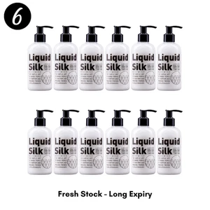 Lubricante personal líquido a base de agua de seda - 6 botellas de 250 ml con bombas - Imagen 1 de 2