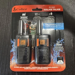 Talkies-walkies Cobra RX180 (Pack de 2) - Léger, facile à utiliser compact bidirectionnel R - Photo 1/2
