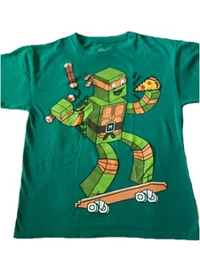Nickelodeon Teenage Mutant Ninja Turtles Michelangelo Graphic T-Shirt Kid Size L - Picture 1 of 13