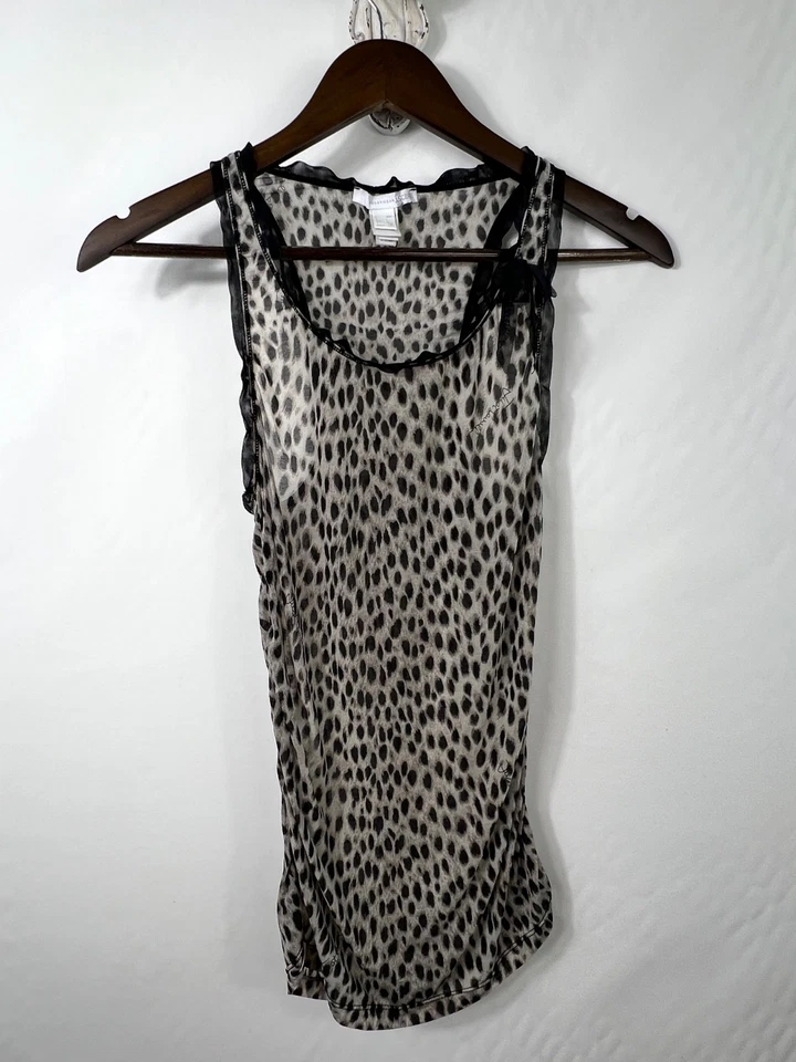 Top Just Cavalli Años 90/00 Legend Leopardo Transparente Talla XS Foto 1 de 4