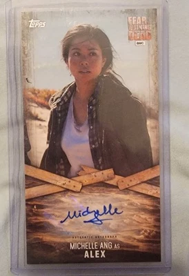 TOPPS FEAR THE WALKING DEAD MICHELLE ANG/ALEX AUTOGRAPH CARD  #MA-1 - Image 1 of 2