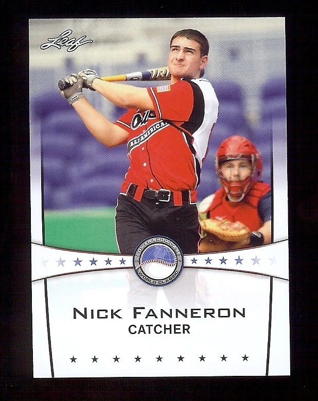NICK FANNERON 2013 Leaf *POWER SHOWCASE* World Classic Baseball Card RC - Image 1 of 1