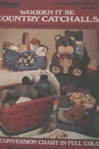 Leisure Arts Wooden It Be Country Catchalls 13 Painting Patterns for Wood Crates - Picture 1 of 2
