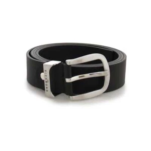 NEW JOHN RICHMOND Belt Male Leather Adjustable Black - JR-C43-BLACK-115 - Picture 1 of 3