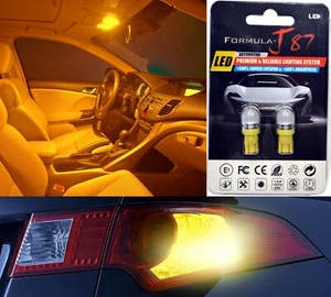 LED 5050 Light Orange Amber 168 Two Bulbs Rear Side Marker Parking Upgrade EO - Picture 1 of 11
