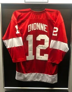 MARCEL DIONNE Autographed DETROIT RED WINGS Jersey JSA COA - Picture 1 of 2