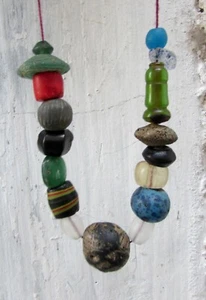 Ancient mix glass beads From Afghanistan. - Picture 1 of 11
