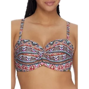 PANACHE SWIM SW1813 ECLECTIC BOHO TWIST BANDEAU BIKINI TOP - Picture 1 of 16