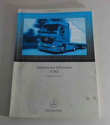 Mercedes Manual de Taller Benz Entrada Nuevo Lkw-Baureihe Actros Stand - Imagen 1 de 4