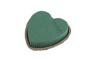 Steckmasse - Herz, 15 cm, Steckschaum, Steckmoos, Blumen-Gestecke, Muttertag - Bild 1 von 1