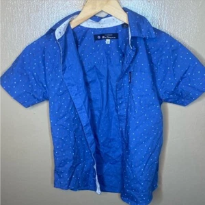 Boys Blue Button Down Shirt (size 8) - Picture 1 of 6