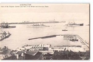 Postal Gibraltar Torpedo Camber View Flotas Británicas y Americanas, sin usar antes de la Primera Guerra Mundial - Imagen 1 de 2