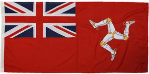 Isle of Man traditionally sewn red ensign MoD approved woven flag merchant civil - Picture 1 of 9