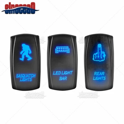 LED LIGHT BAR +SASQUATCH +REAR Rocker Switch For Polaris Ranger 570 RZR S 900 XP - Image 1 of 4