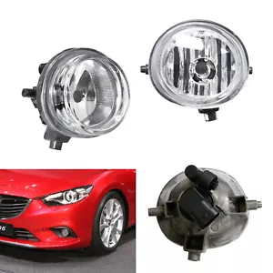 Driver Passenger Sides Fog Light Lamps w/ Halogen Bulbs For Mazda 2 3 6 CX5 CX7 - Picture 1 of 8