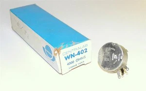 BRAND NEW CENTRALAB WN-402 5 WATT LINEAR TAPER POTENTIOMETER 4000 OHMS - Picture 1 of 1
