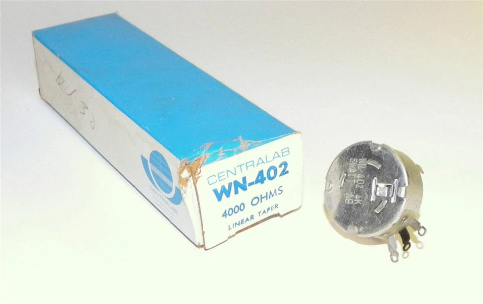 BRAND NEW CENTRALAB WN-402 5 WATT LINEAR TAPER POTENTIOMETER 4000 OHMS - Image 1 of 1
