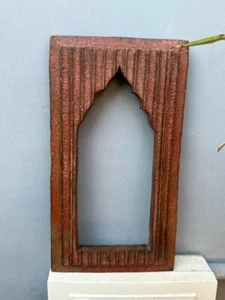 1890er Jahre alter Holz Handarbeit Bogen Spiegel Rahmen Wandbehang Rahmen - Bild 1 von 12