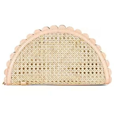 Bolso Clutch Hallie Cleaobella Cuero En Excelente Condición Natural! Foto 1 de 4