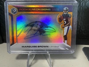 Marquise Brown 2019 Panini Elements Rookie Neon Signs/75 #RNS-MB Ravens - Imagen 1 de 2