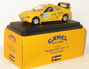 1/24 Burago - Peugeot 405 T16 Grand Raid - CAMEL RACING Promotional Box - Picture 1 of 8
