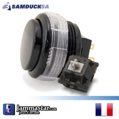 Crown / Samducksa SDB-202 Cherry - Arcade Push button - Noir Black