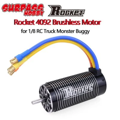 Motor sin escobillas Surpass Hobby ROCKET 4092 1250/1420/1650KV para 1/8 RC coche camión - Imagen 1 de 4