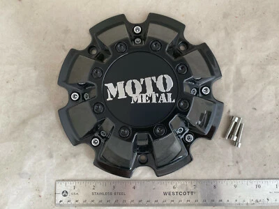 Moto Metal Custom Wheel Gloss Black Rim Hub Cover Center Cap M793BK01 M-793 - Image 1 of 4