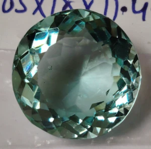 AAA+ Aquamarine 20.00 Ct. Round Cut Flawless Loose Gemstone Gift for Women/Her - Picture 1 of 6