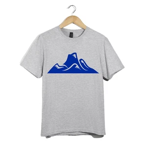 Mountain Range T-Shirt Unisex – Nature Adventure Graphic Tee, Hiking Outdoor top - Picture 1 of 20