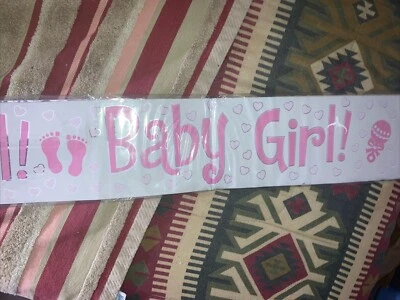 Pink Baby Girl Banner 12ft - Изображение 1 из 4