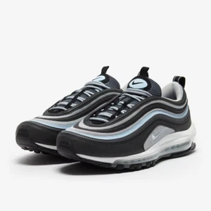 NIKE AIR MAX 97 BLACK/BLUE TINT/IRON GREY UK 7 (BOX LID MISSING) - Picture 1 of 5