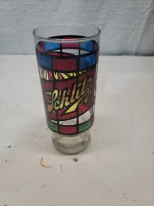 Vidrio de vidrieras Schlitz cerveza pintado vidrio - Imagen 1 de 6
