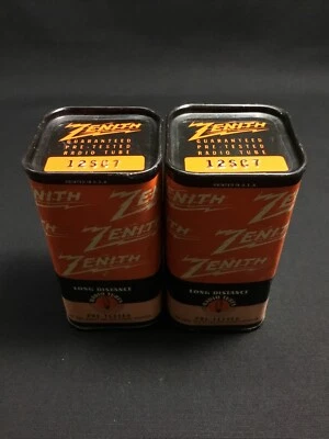NUEVO PAR ZENITH 12SC7 Vintage AMPLIFICADOR DE AUDIO TUBOS DE VACÍO EE. UU. Latas Selladas I.7731-D Foto 1 de 3