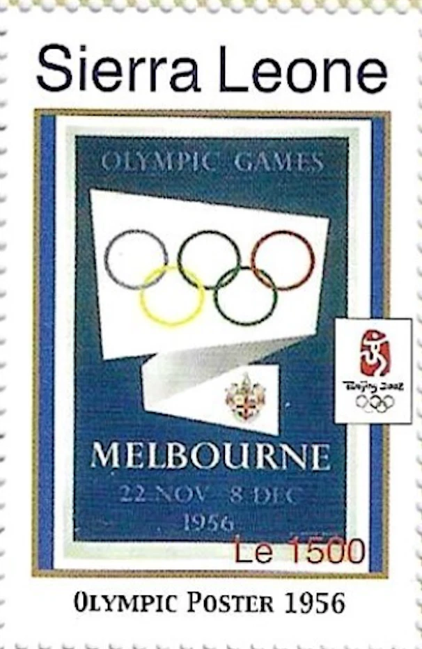 Póster Olímpico de Sierra Leona #SG4538 MNH 2008 Beijing Melbourne [2891c] Foto 1 de 1