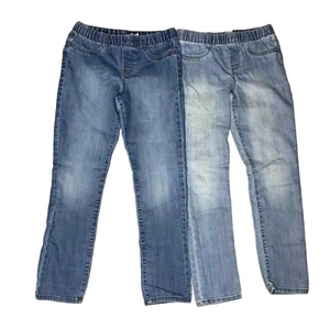 Girls Osh Kosh Jean Lot Size 10 / 10a Denim Jeggings - Picture 1 of 6