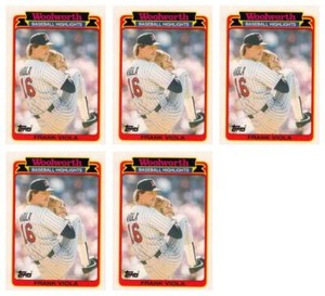 (5) 1989 Topps Woolworth Baseball Highlights #3 Frank Viola CY Lot Twins