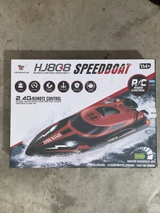 Remote Control Speed Boat 2.4G Model # HJ808 New Red - Picture 1 of 9