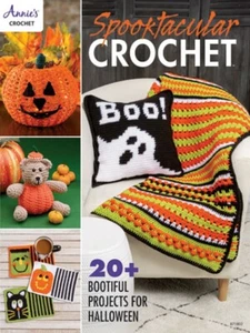Libro Patrón Crochet SPOOKTACULAR ~ Otoño y HALLOWEEN ~ Afganos, Decoración, Corredor + - Imagen 1 de 12