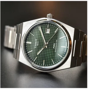 Tissot PRX Powermatic 80 Green Dial 40mm Steel Men's Watch T137.407.11.091.00 - Picture 1 of 4