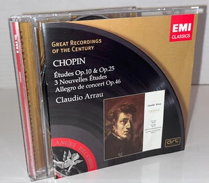 CHOPIN ETUDES Claudio Arrau Piano 2007 CD Reissue of 1957 Record Club Edition - Imagen 1 de 4