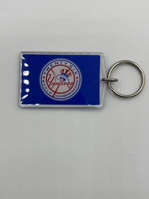 NEW YORK YANKEES 26 TIME MLB BASEBALL CHAMPS / HESS Logo Key Ring Chain Fob - Image 1 of 2