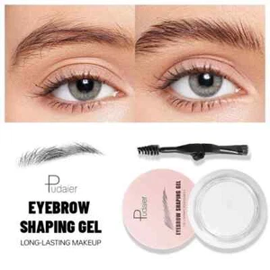 3D Texture Eye Brow Shaping Soap Long Lasting Eyebrow Styling Gel Wax with Brush - Picture 1 of 7
